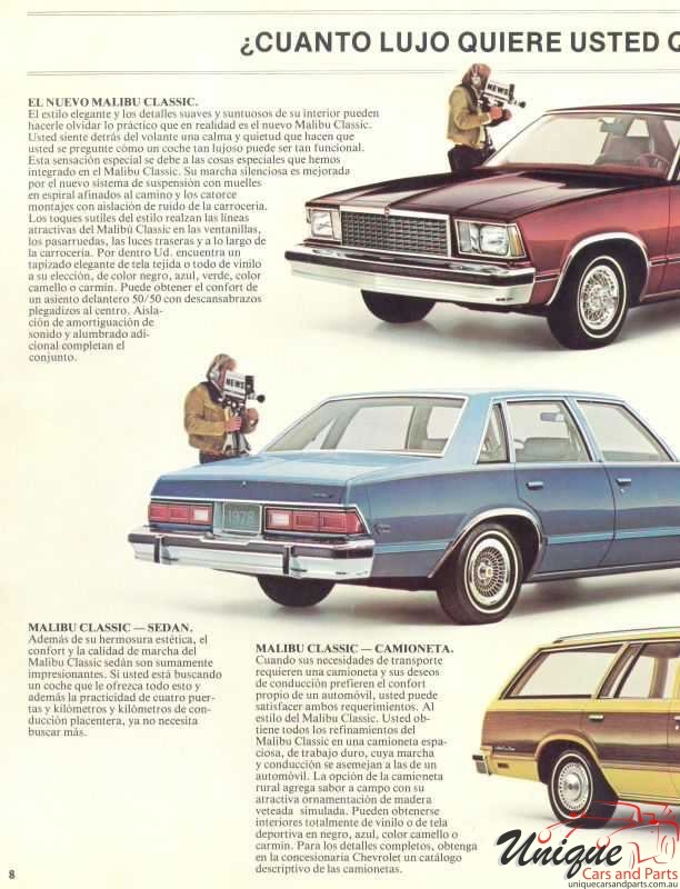 1978 Chevrolet Malibu Chile Brochure Page 12